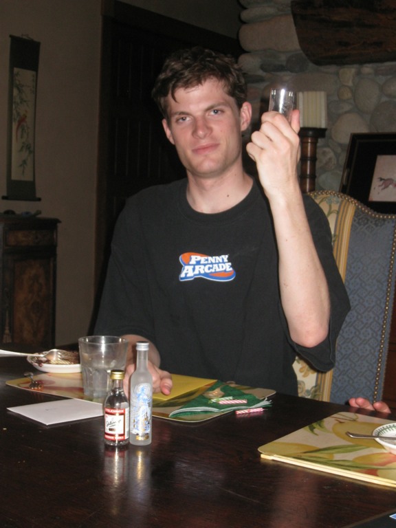 Jamie celebrating his 21st birthday in Aspen, Colorado. September 2008